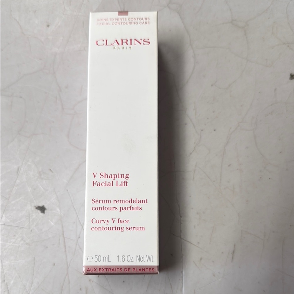 Clarins V Shaping Facial Lift in White and Red